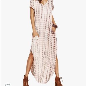 Womens stretchy maxi dress.